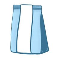 Пакет с рекламной лентой