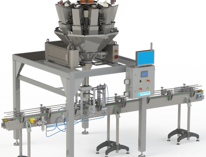 Линия для упаковки продуктов в готовую тару